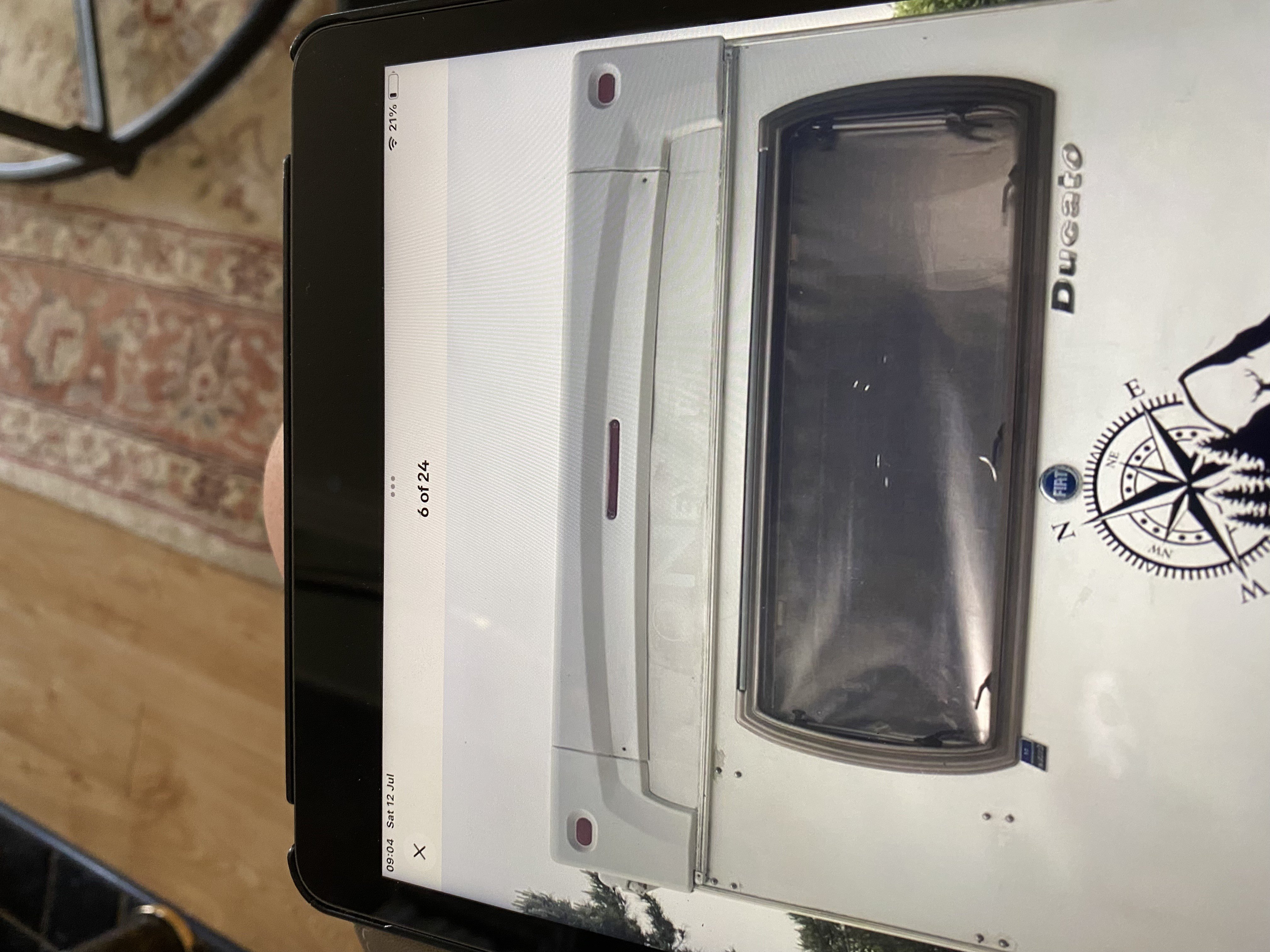 Van Parts: FIAT Ducato rear upper room panel